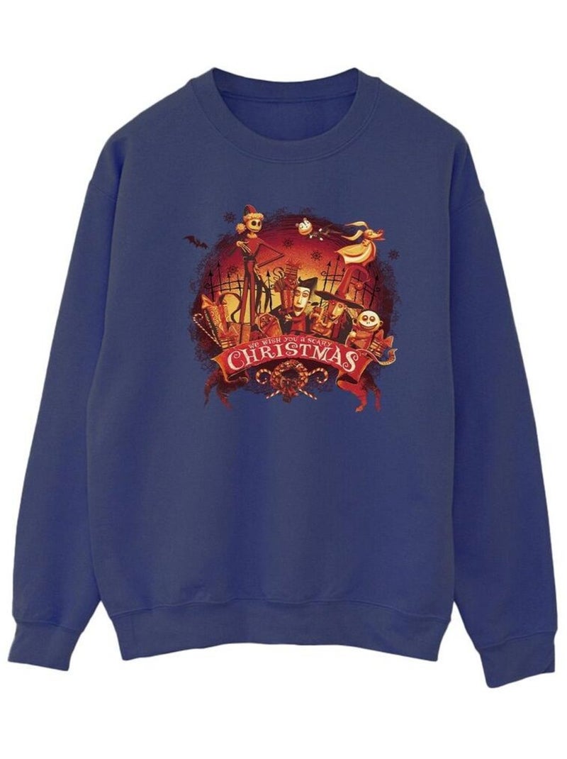 Disney - Sweat THE NIGHTMARE BEFORE CHRISTMAS Bleu marine - Kiabi