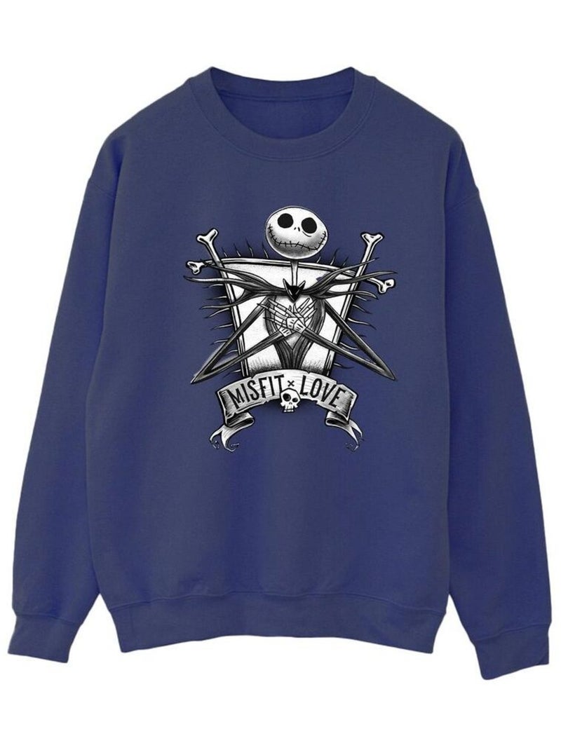 Disney - Sweat THE NIGHTMARE BEFORE CHRISTMAS Bleu marine - Kiabi
