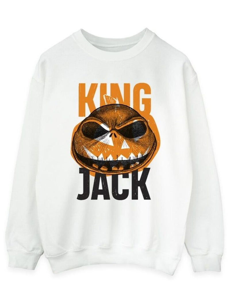 Disney - Sweat THE NIGHTMARE BEFORE CHRISTMAS KING JACK Blanc - Kiabi