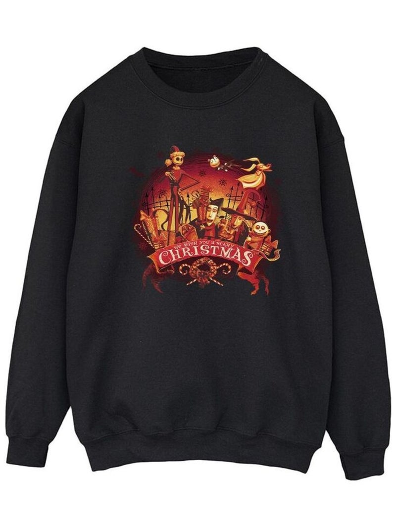 Disney - Sweat THE NIGHTMARE BEFORE CHRISTMAS Noir - Kiabi