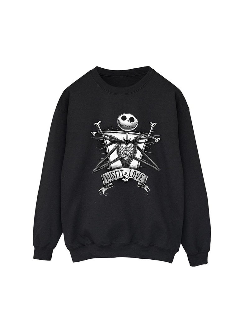 Disney - Sweat THE NIGHTMARE BEFORE CHRISTMAS Noir - Kiabi