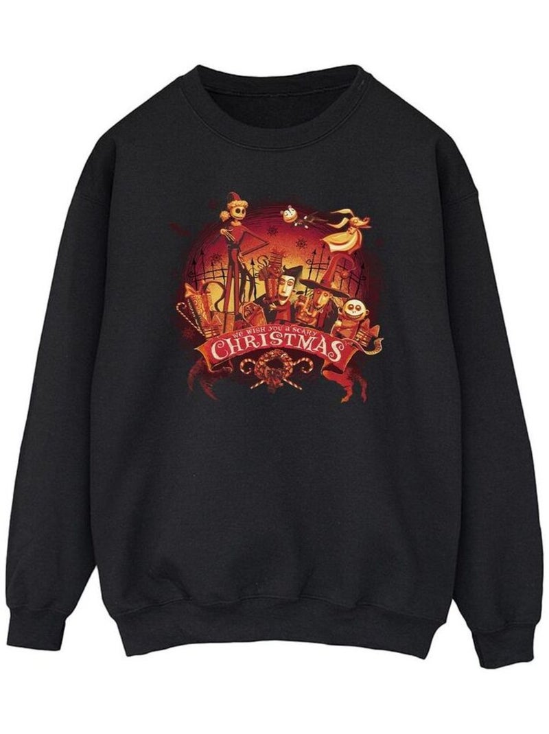 Disney - Sweat THE NIGHTMARE BEFORE CHRISTMAS Noir - Kiabi