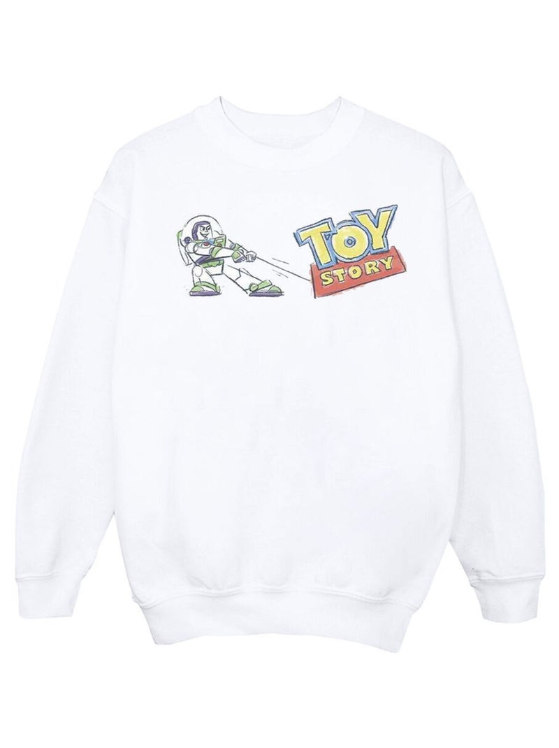 Disney - Sweat TOY STORY Blanc - Kiabi