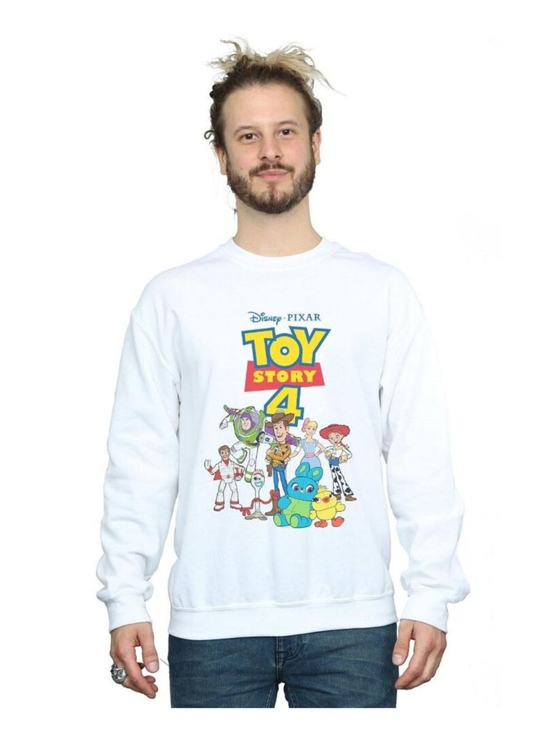 Disney - Sweat TOY STORY Blanc - Kiabi