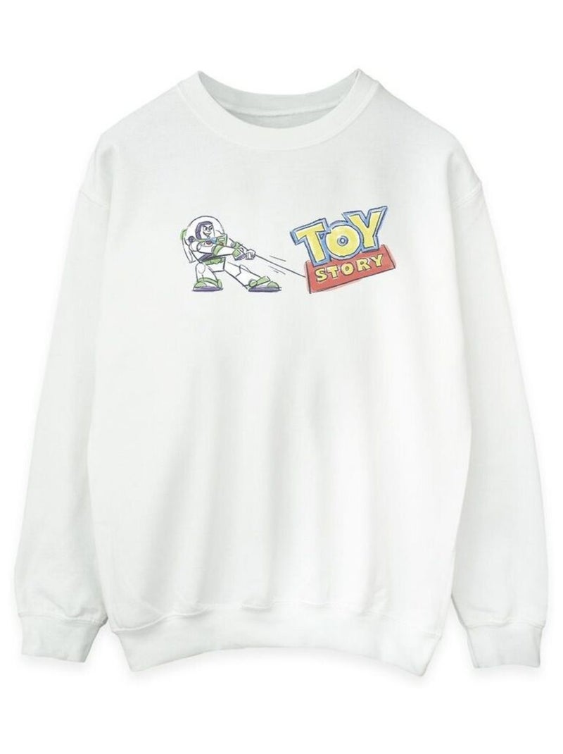 Disney - Sweat TOY STORY Blanc - Kiabi