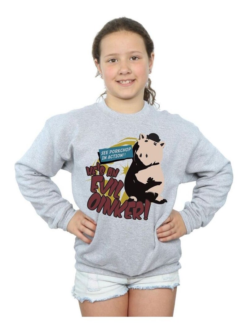 Disney - Sweat TOY STORY EVIL OINKER Gris chiné - Kiabi