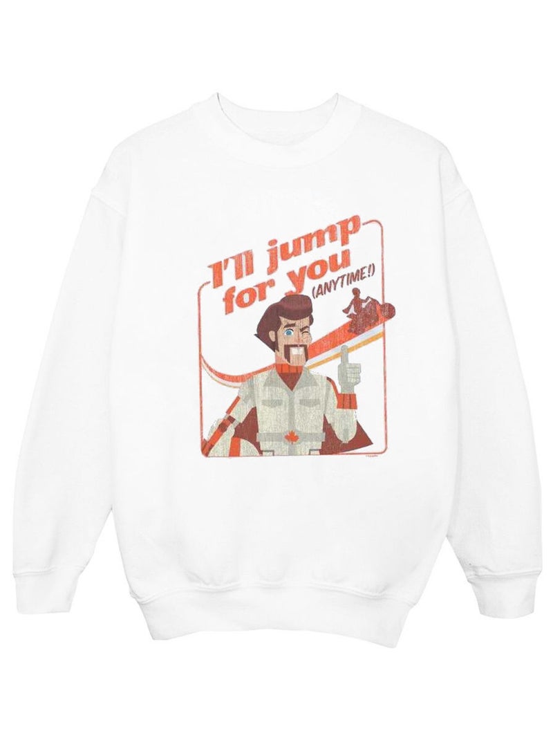 Disney - Sweat TOY STORY I'LL JUMP FOR YOU Blanc - Kiabi