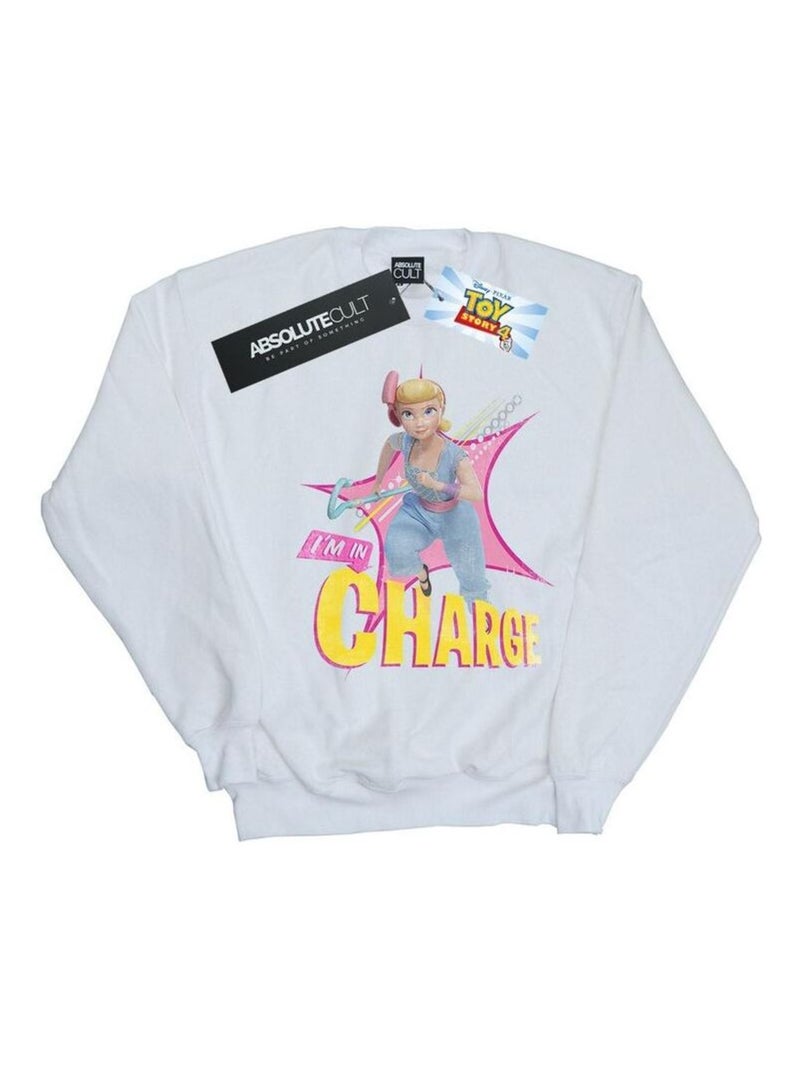 Disney - Sweat TOY STORY IN CHARGE Blanc - Kiabi