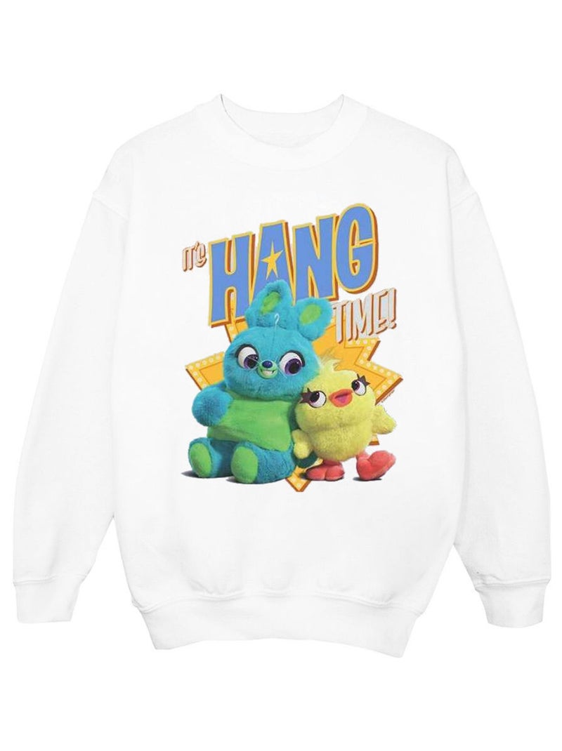 Disney - Sweat TOY STORY IT'S HANG TIME Blanc - Kiabi