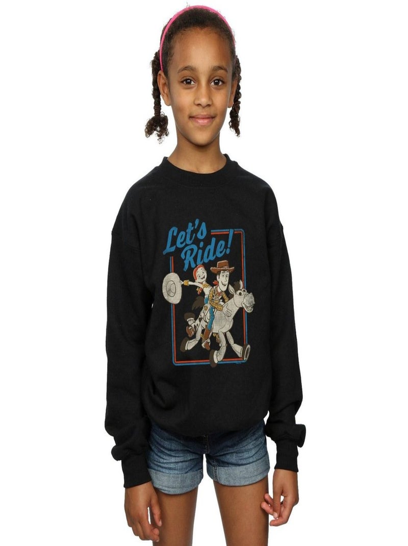 Disney - Sweat TOY STORY LET'S RIDE Noir - Kiabi