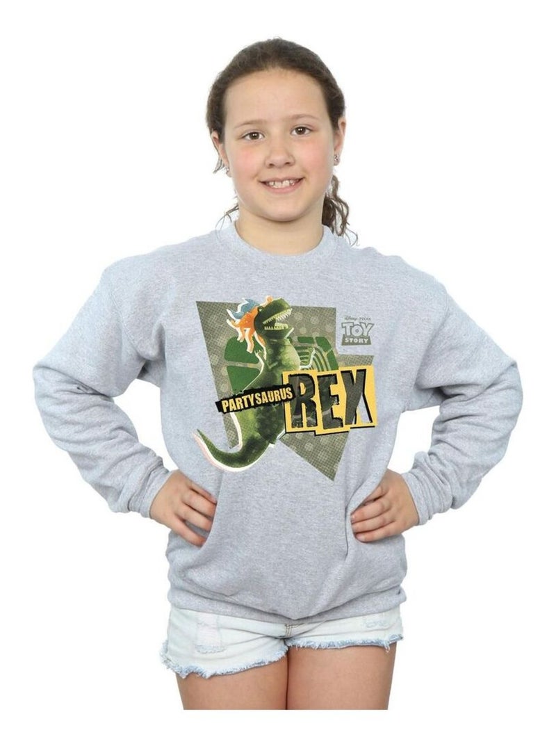 Disney - Sweat TOY STORY PARTYSAURUS REX Gris chiné - Kiabi