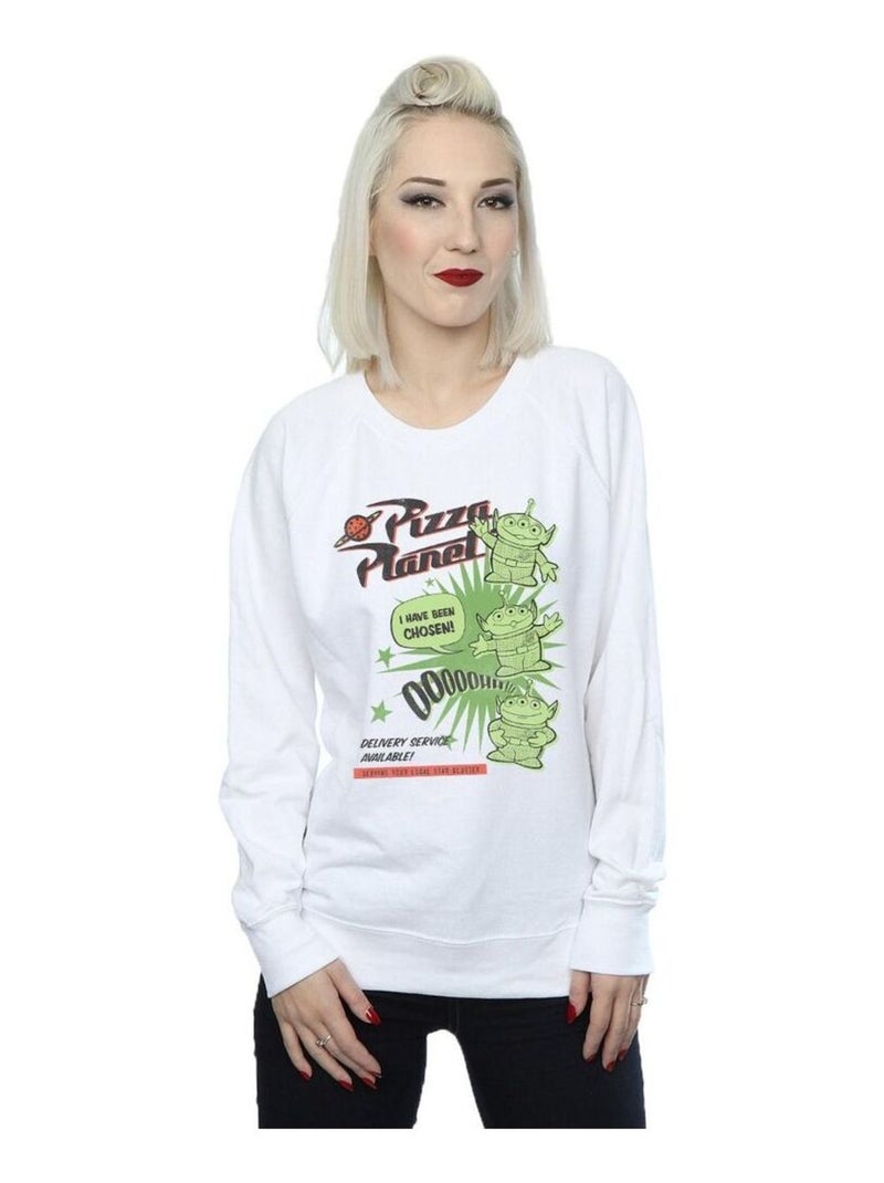 Disney - Sweat TOY STORY PIZZA PLANET LÇaTLE GREEN MEN Blanc - Kiabi