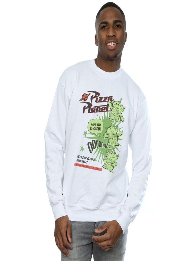 Disney - Sweat TOY STORY PIZZA PLANET LÇaTLE GREEN MEN Blanc - Kiabi