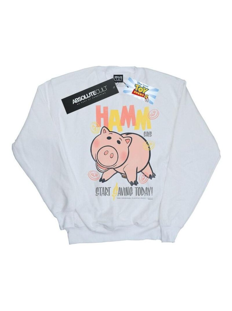 Disney - Sweat TOY STORY THE PIGGY BANK Blanc - Kiabi