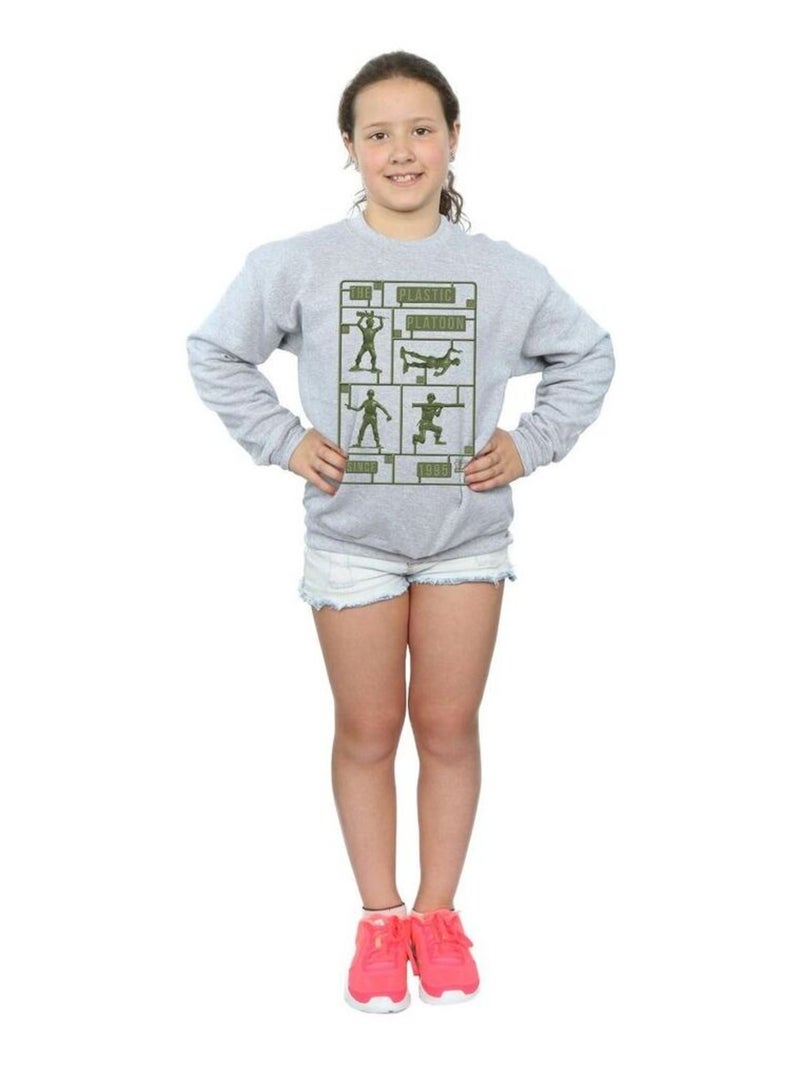 Disney - Sweat TOY STORY THE PLASTIC PLATOON Gris chiné - Kiabi