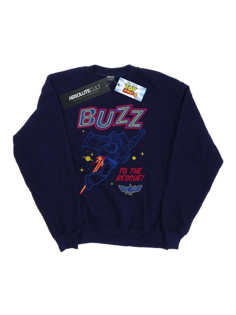 Disney - Sweat TOY STORY TO THE RESCUE Bleu marine - Kiabi