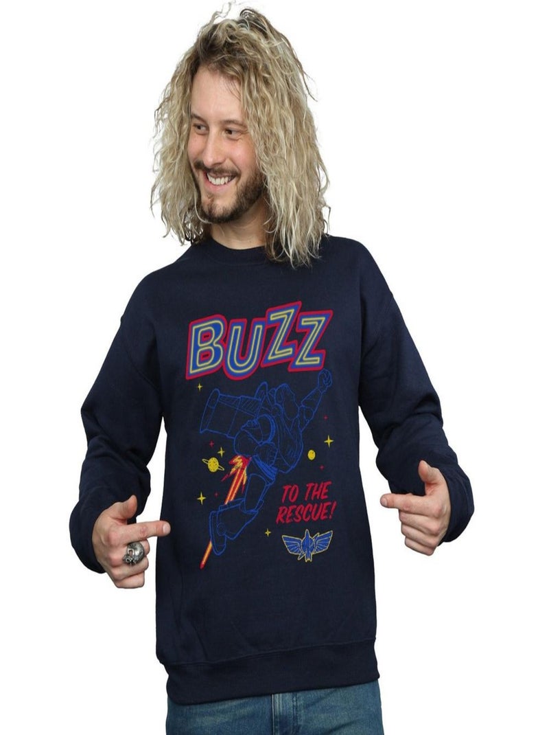 Disney - Sweat TOY STORY TO THE RESCUE Bleu marine - Kiabi
