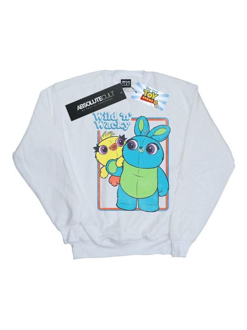 Disney - Sweat TOY STORY WILD AND WACKY Blanc - Kiabi