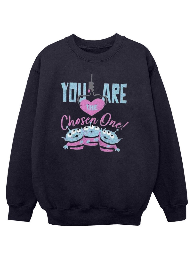 Disney - Sweat TOY STORY YOU ARE THE CHOSEN ONE Bleu marine - Kiabi