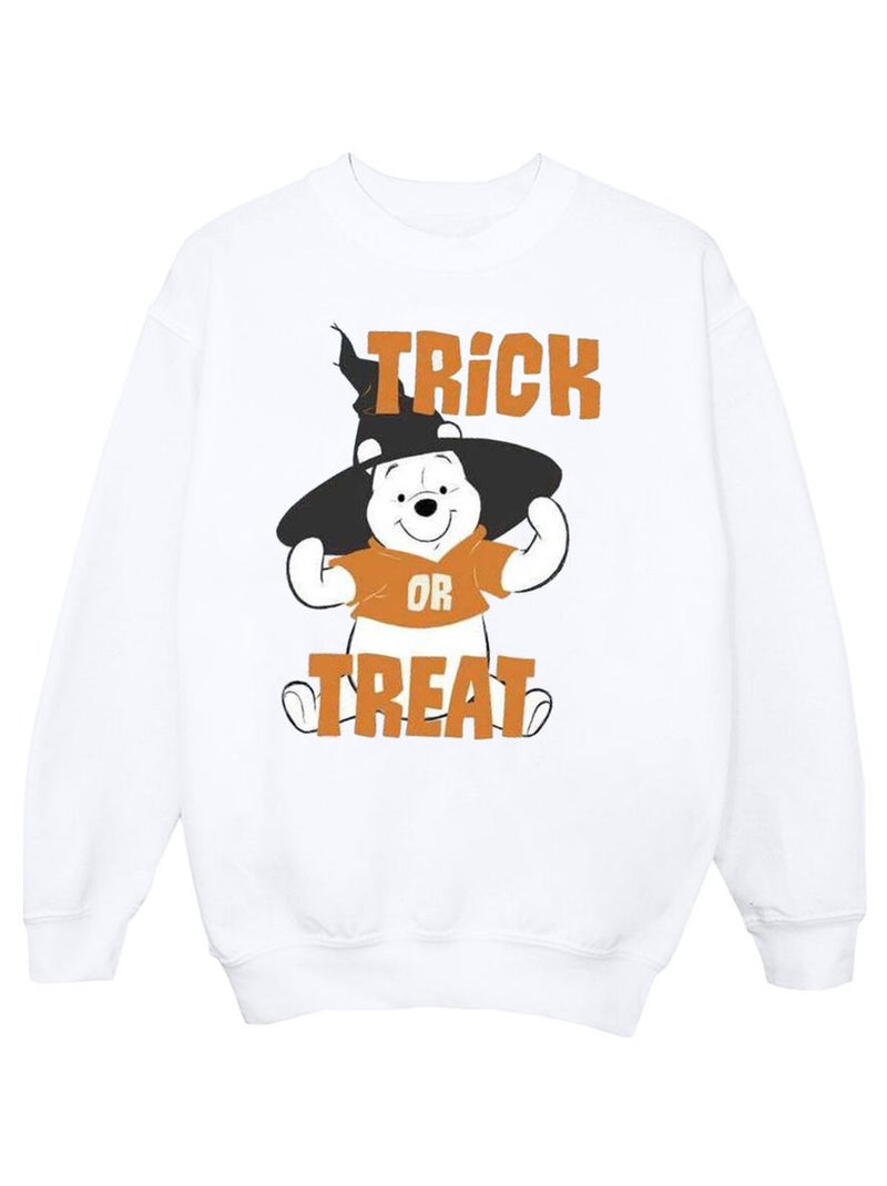 Disney - Sweat TRICK OR TREAT Blanc - Kiabi