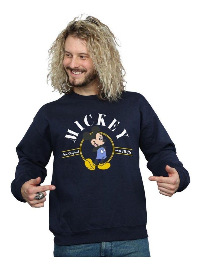 Disney - Sweat TRUE ORIGINAL Bleu marine - Kiabi