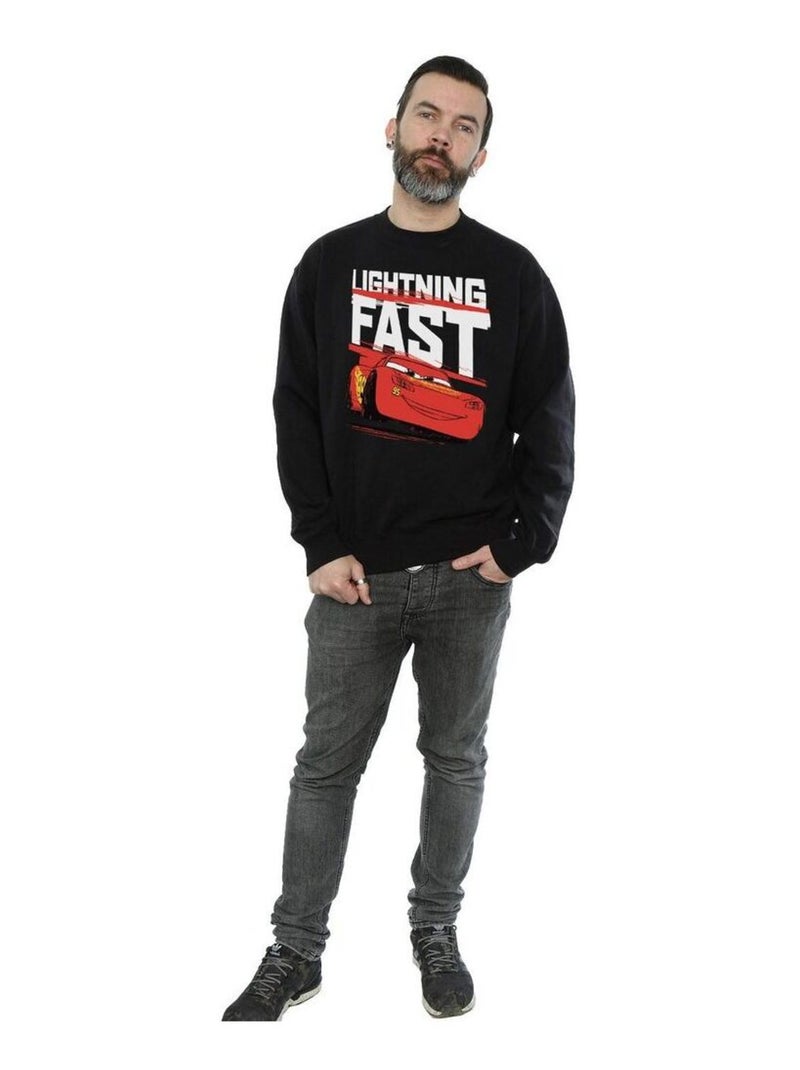 Disney - Sweat Voitures LIGHTNING FAST Noir - Kiabi