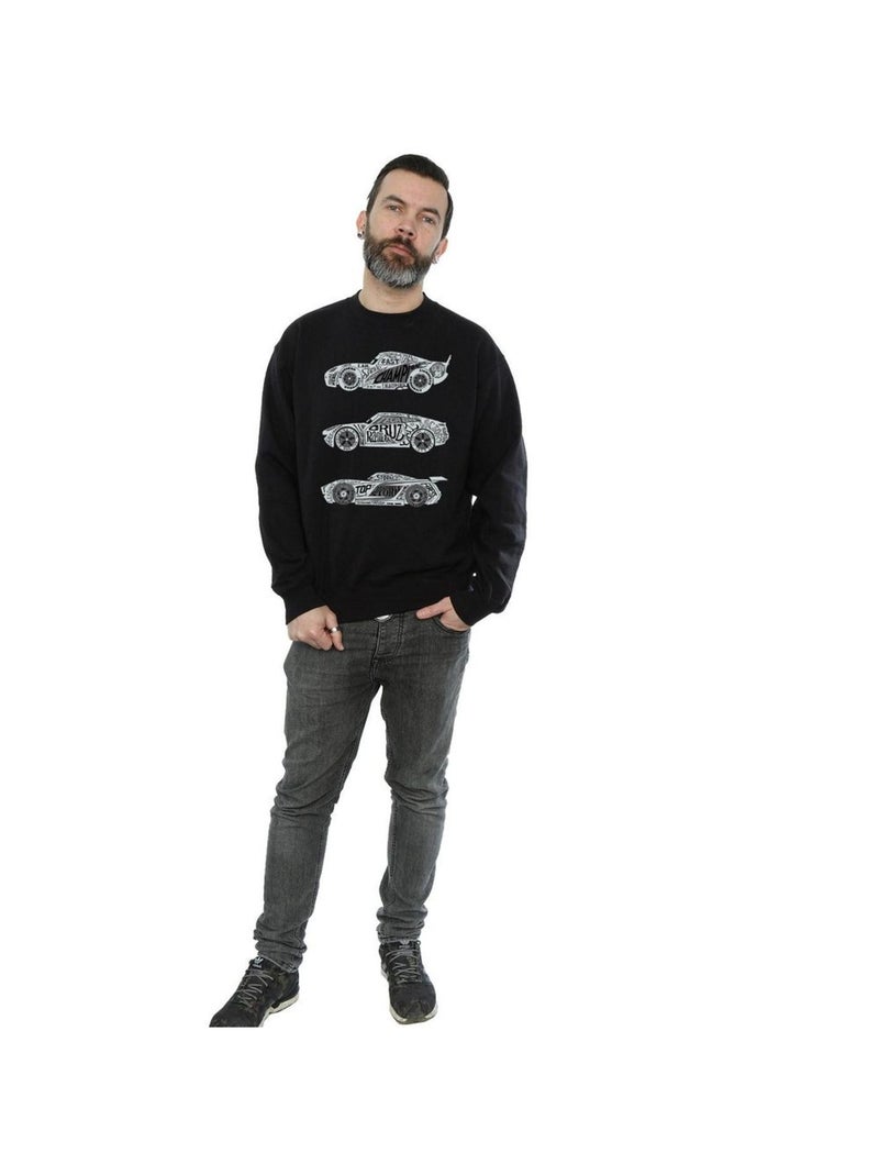 Disney - Sweat Voitures Noir - Kiabi