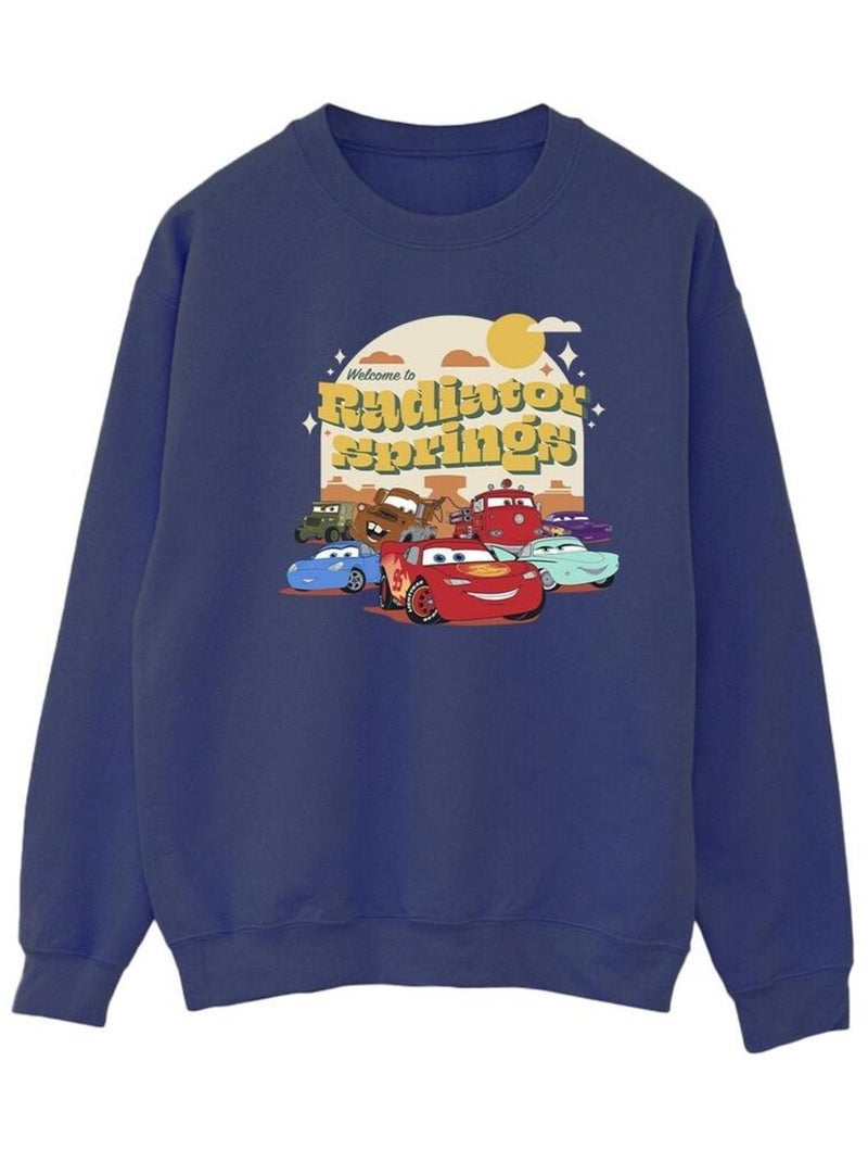 Disney - Sweat Voitures RADIATOR SPRINGS Bleu marine - Kiabi