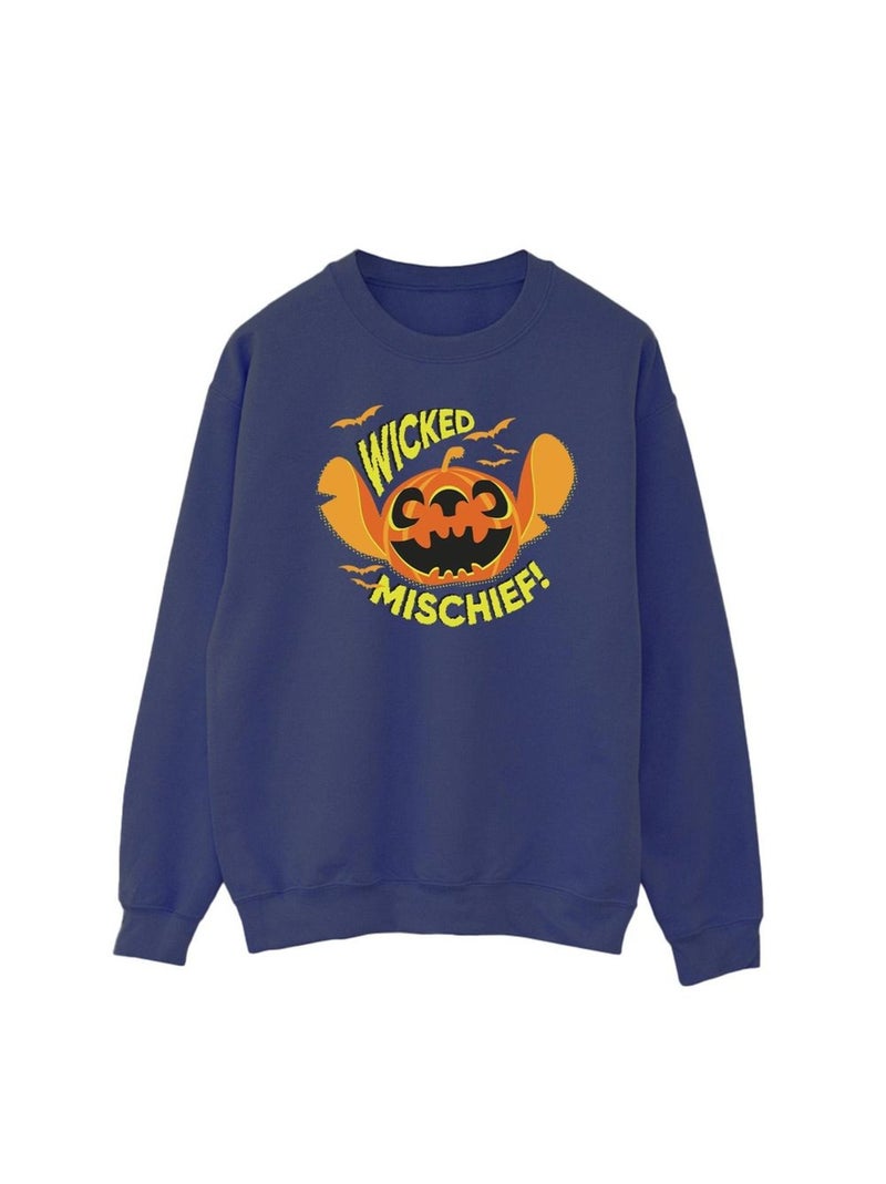 Disney - Sweat WICKED MISCHIEF Bleu marine - Kiabi