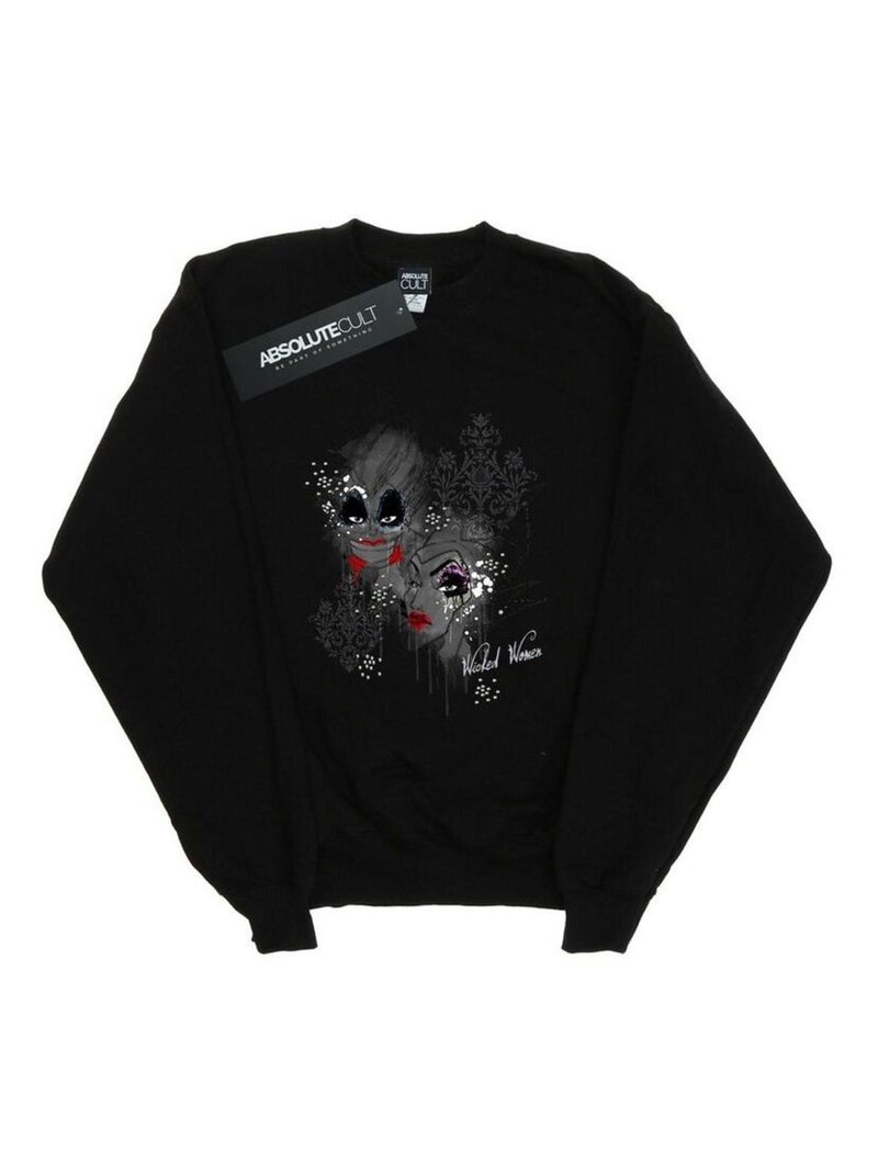 Disney - Sweat WICKED WOMEN Noir - Kiabi