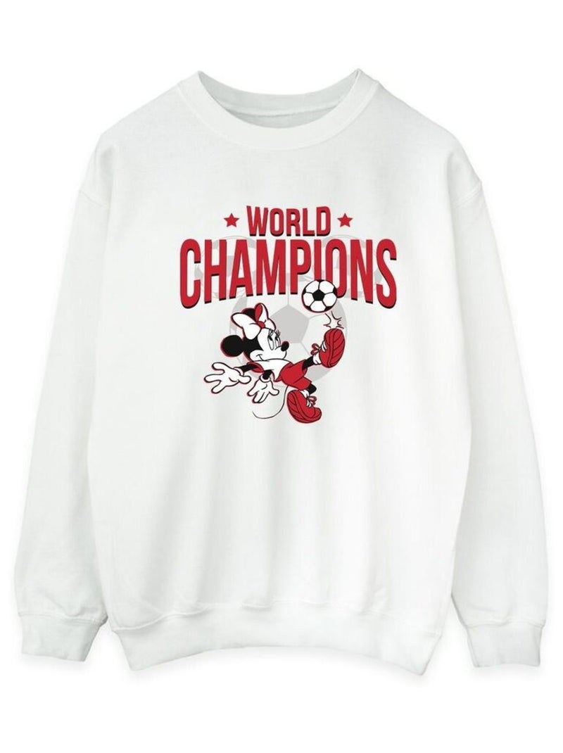 Disney - Sweat WORLD CHAMPIONS Blanc - Kiabi