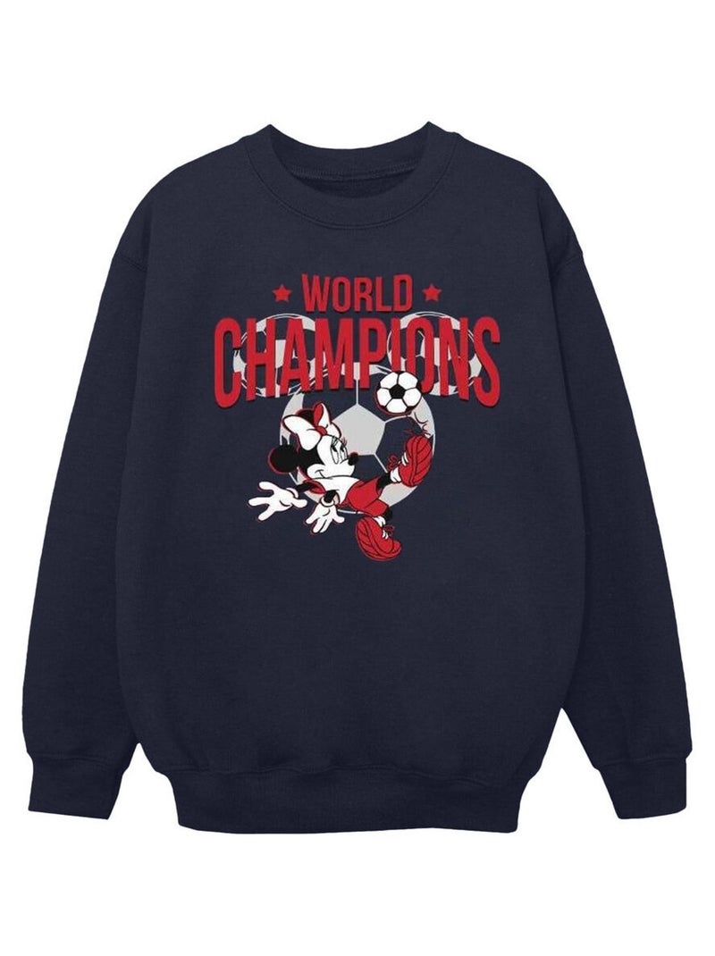 Disney - Sweat WORLD CHAMPIONS Bleu marine - Kiabi