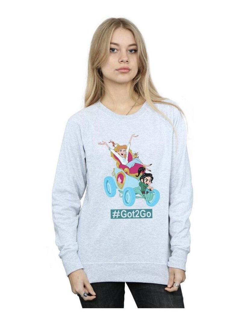 Disney - Sweat WRECK IT RALPH Gris chiné - Kiabi
