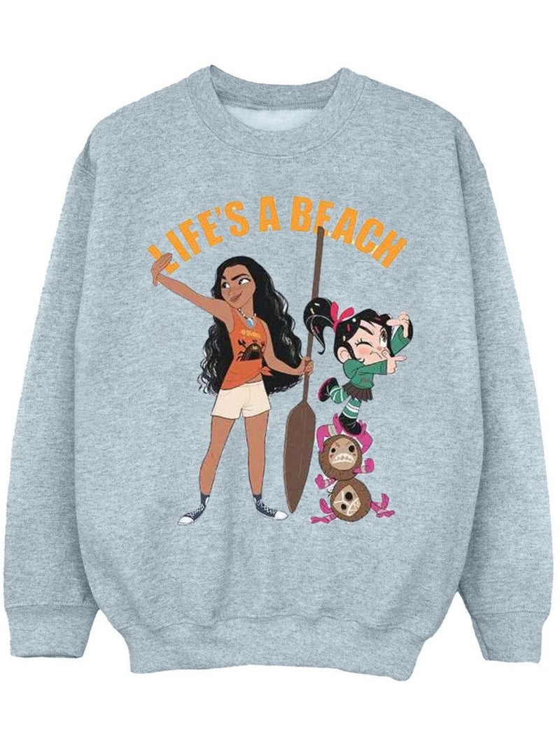 Disney - Sweat WRECK IT RALPH Gris chiné - Kiabi