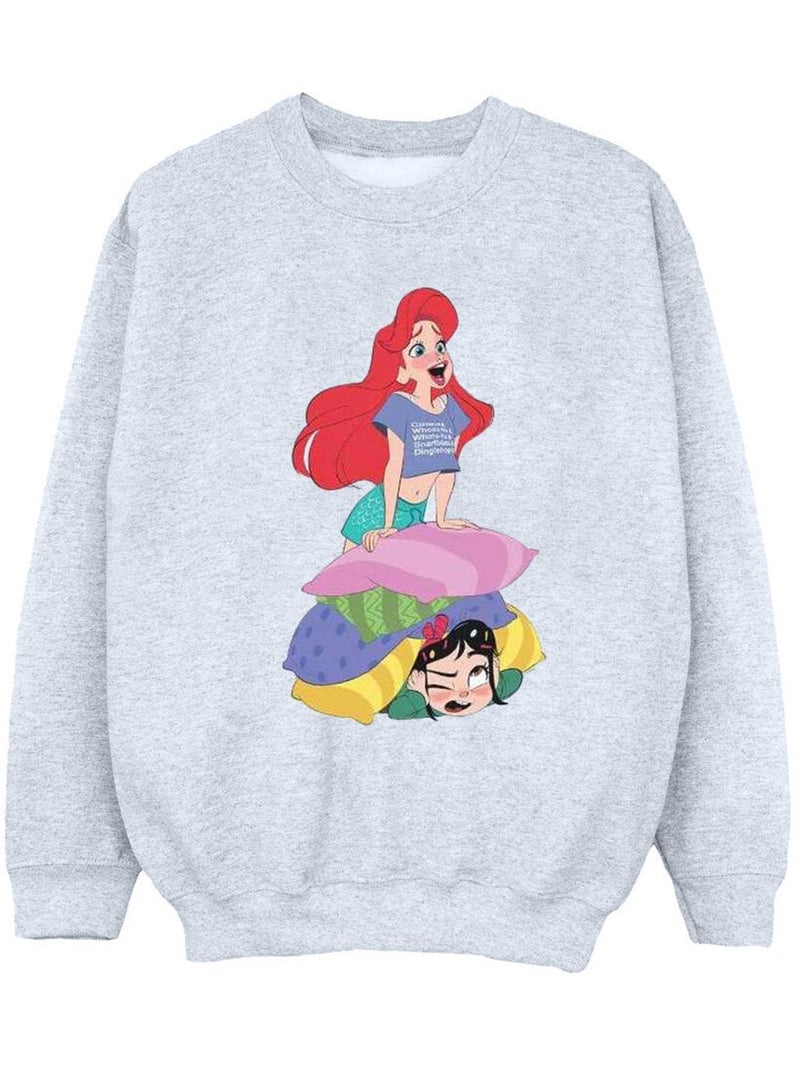 Disney - Sweat WRECK IT RALPH Gris chiné - Kiabi