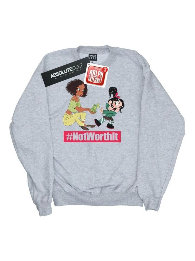 Disney - Sweat WRECK IT RALPH Gris chiné - Kiabi