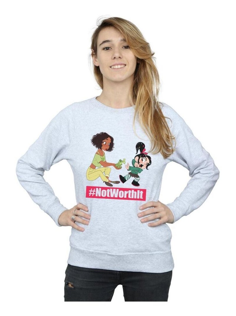 Disney - Sweat WRECK IT RALPH Gris chiné - Kiabi