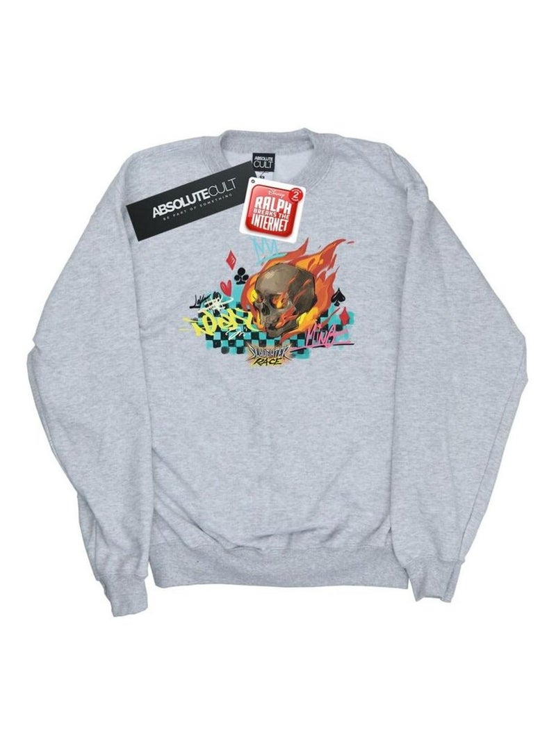 Disney - Sweat WRECK IT RALPH Gris chiné - Kiabi