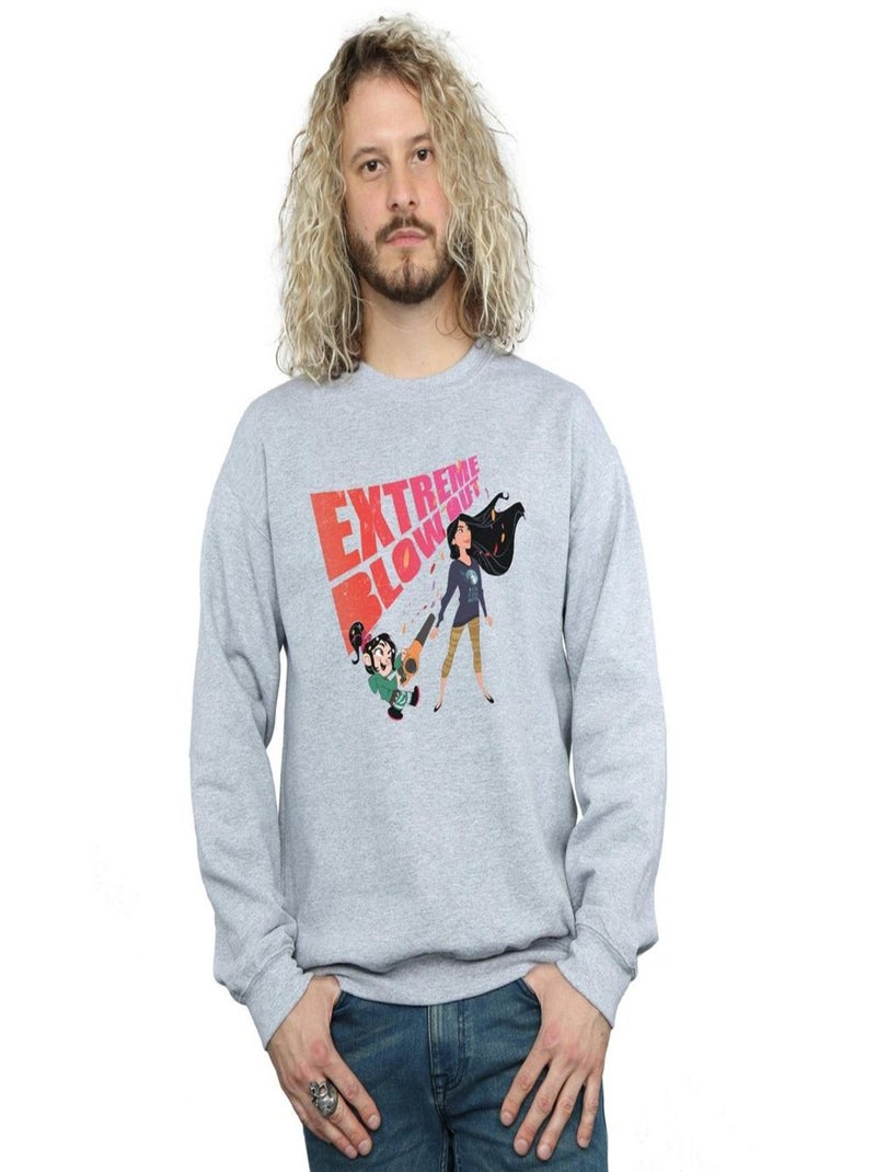 Disney - Sweat WRECK IT RALPH Gris chiné - Kiabi