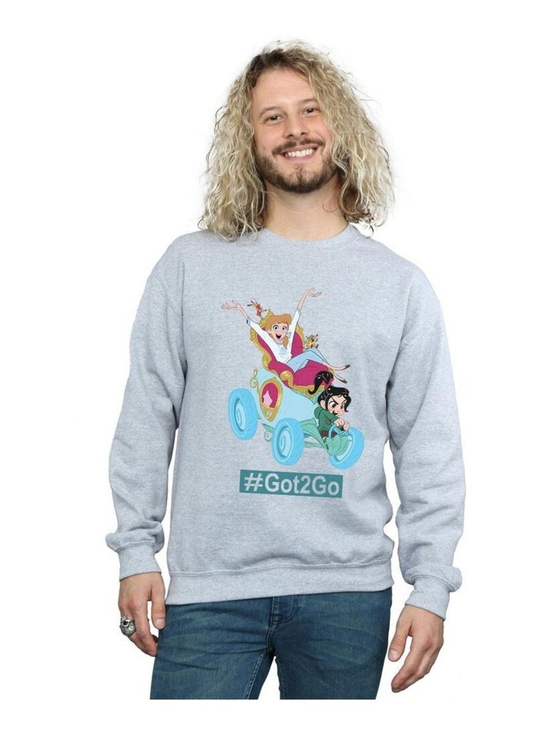 Disney - Sweat WRECK IT RALPH Gris chiné - Kiabi