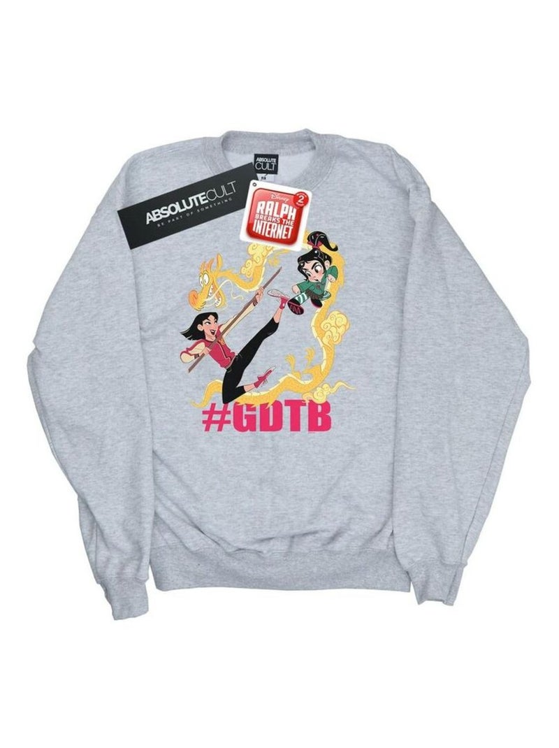 Disney - Sweat WRECK IT RALPH Gris chiné - Kiabi