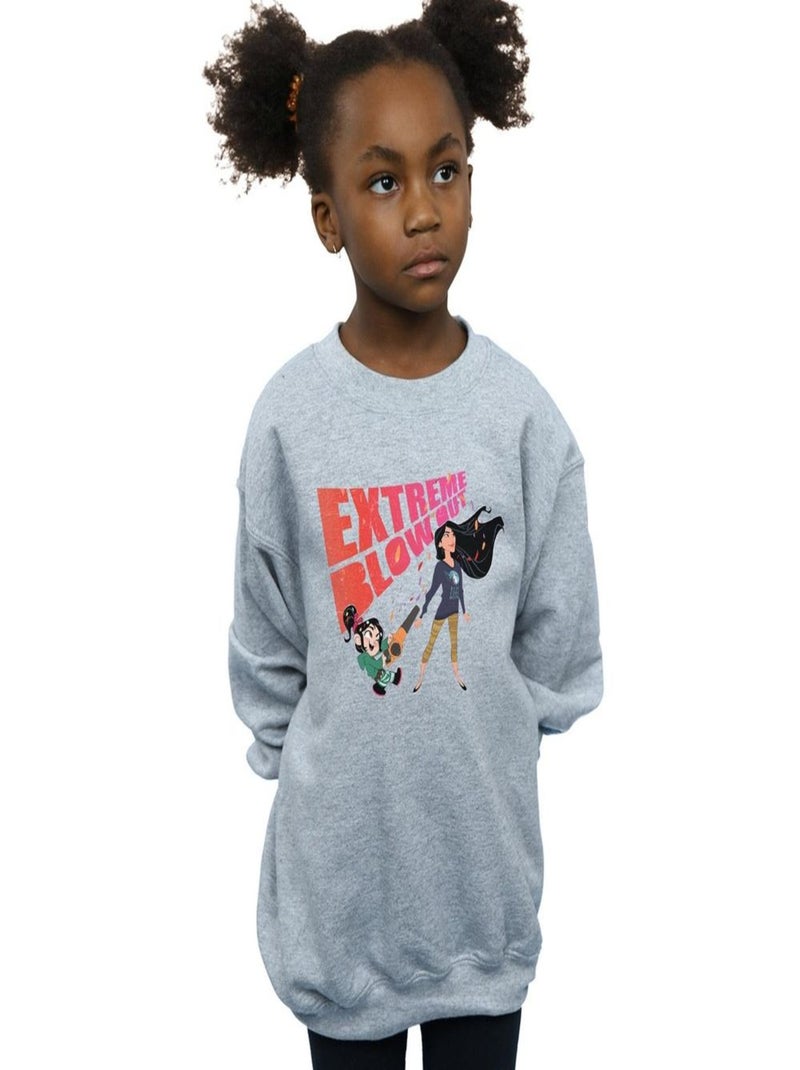 Disney - Sweat WRECK IT RALPH Gris chiné - Kiabi