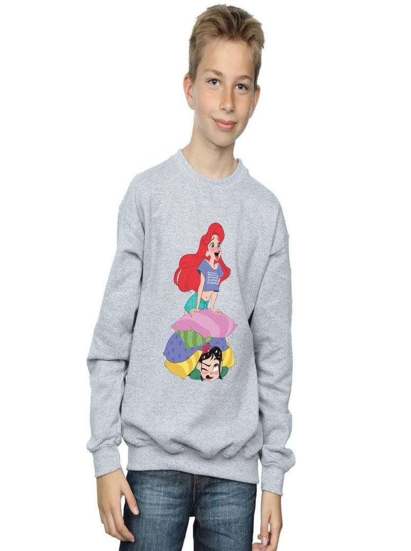Disney - Sweat WRECK IT RALPH Gris chiné - Kiabi