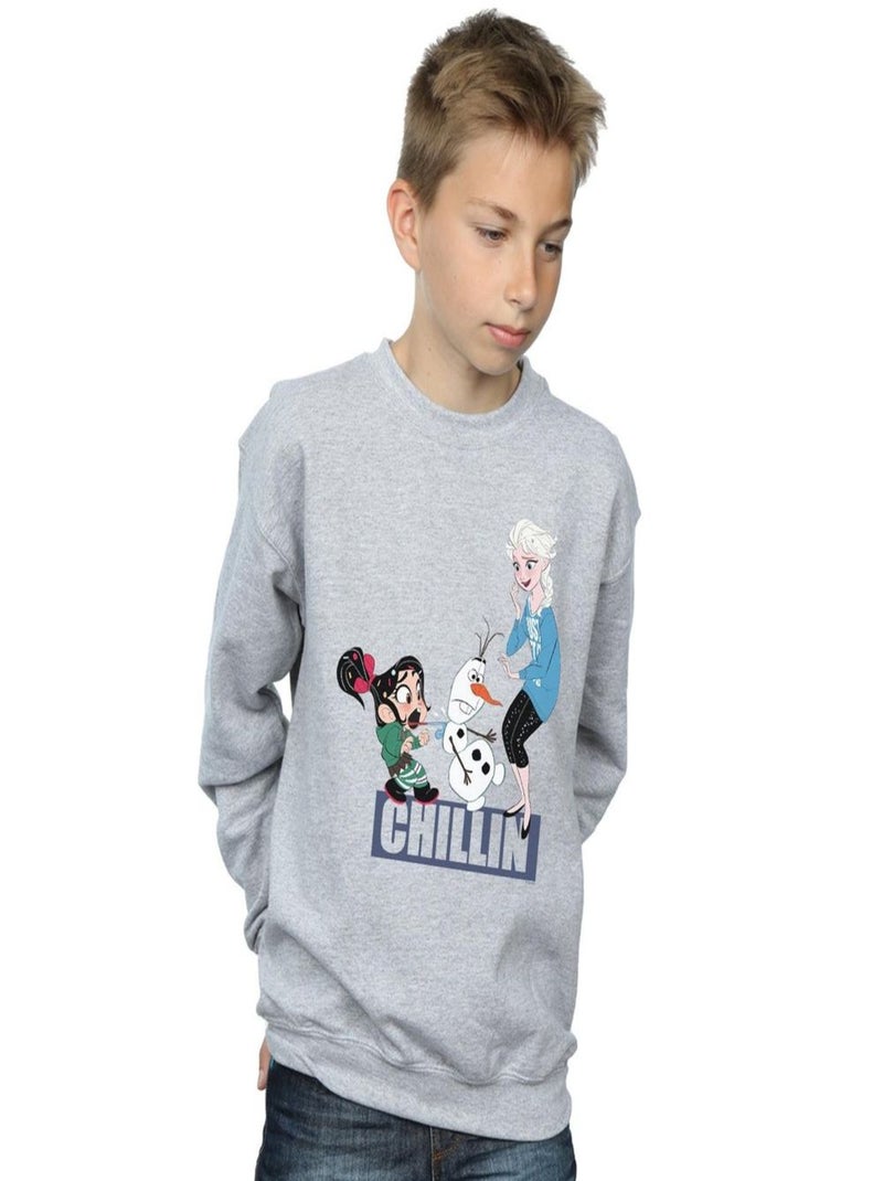 Disney - Sweat WRECK IT RALPH Gris chiné - Kiabi