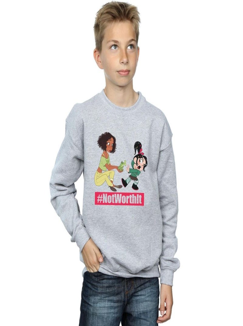 Disney - Sweat WRECK IT RALPH Gris chiné - Kiabi