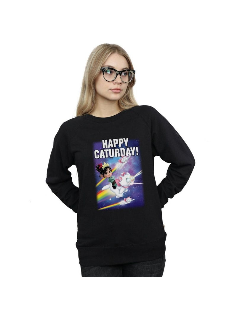 Disney - Sweat WRECK IT RALPH HAPPY CATURDAY Noir - Kiabi