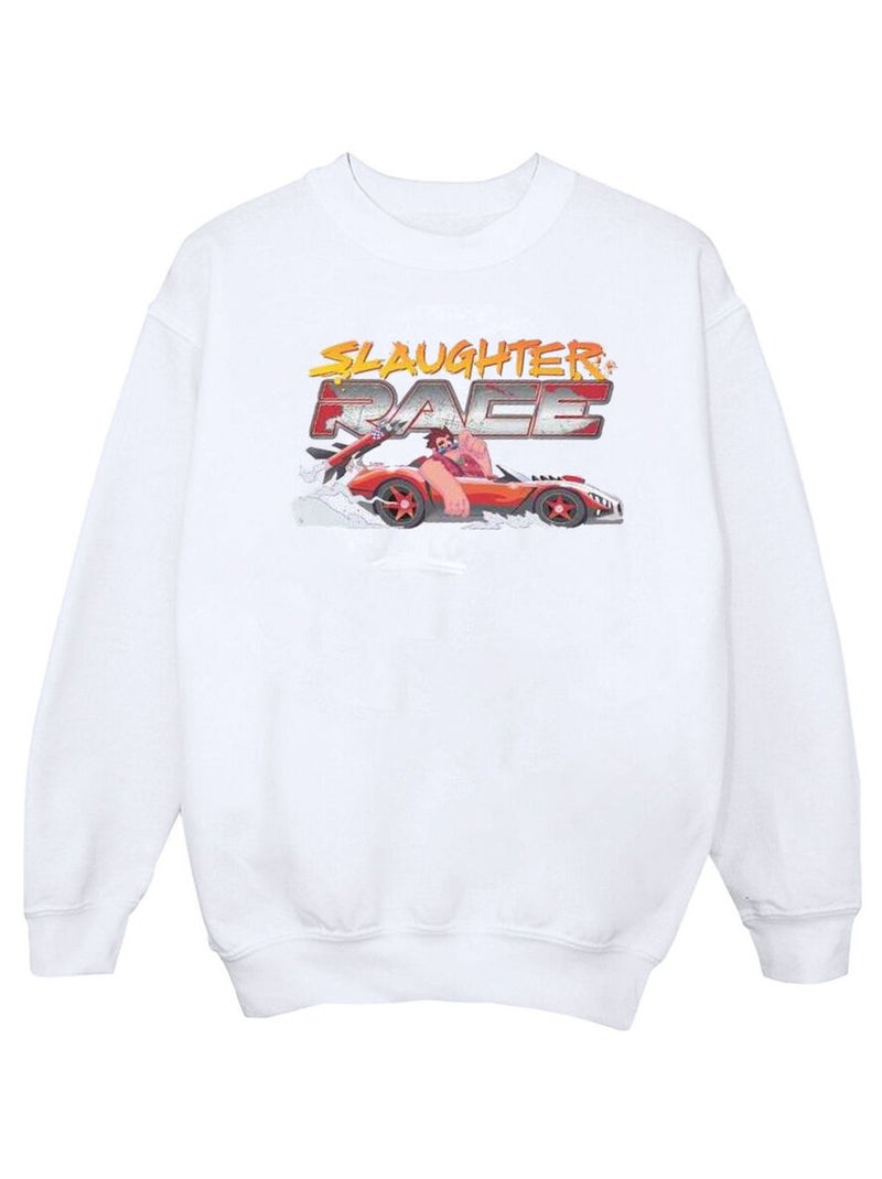 Disney - Sweat WRECK IT RALPH SLAUGHTER Blanc - Kiabi