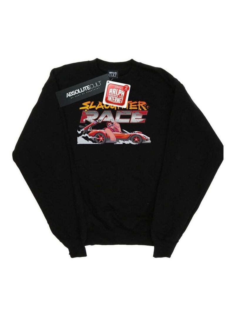Disney - Sweat WRECK IT RALPH SLAUGHTER Noir - Kiabi