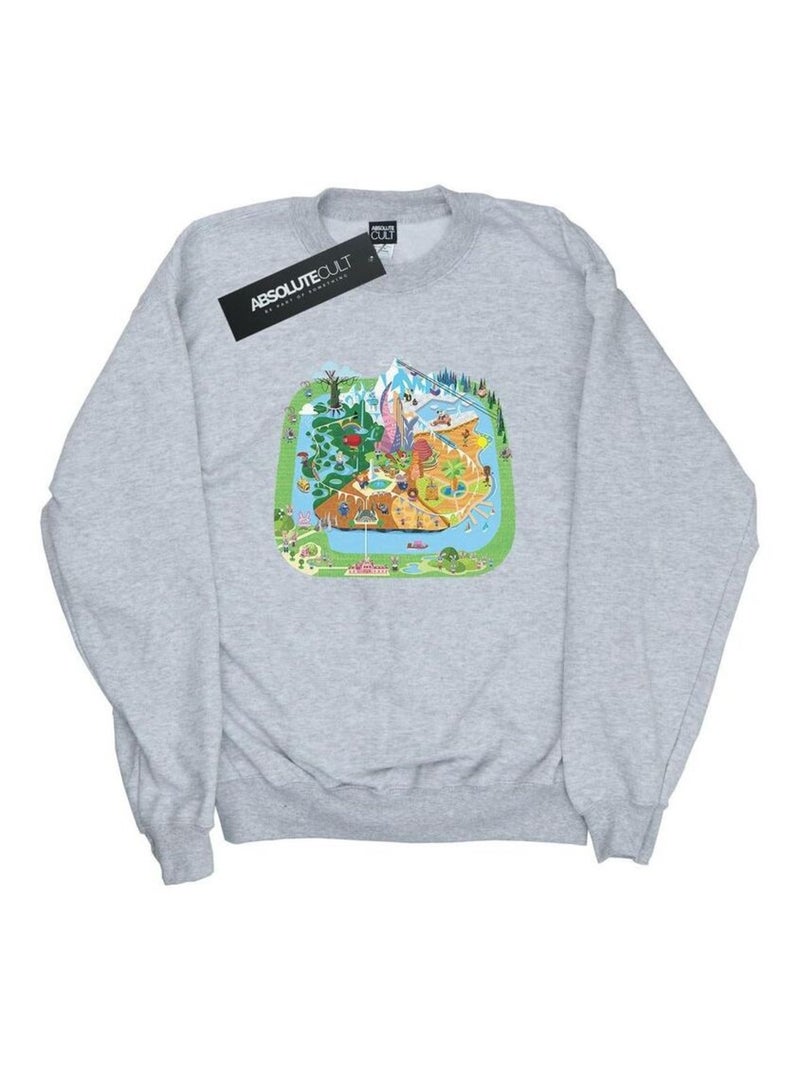 Disney - Sweat ZOOTROPOLIS Gris chiné - Kiabi