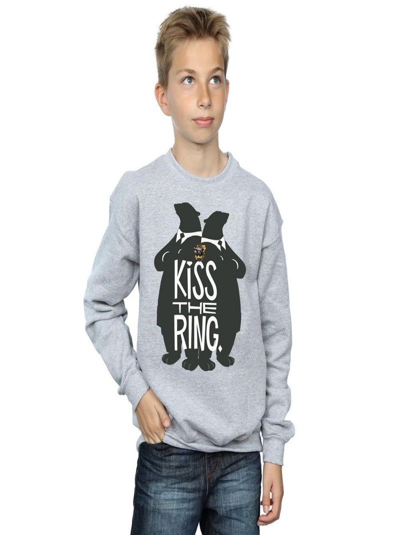 Disney - Sweat ZOOTROPOLIS KISS THE RING Gris chiné - Kiabi